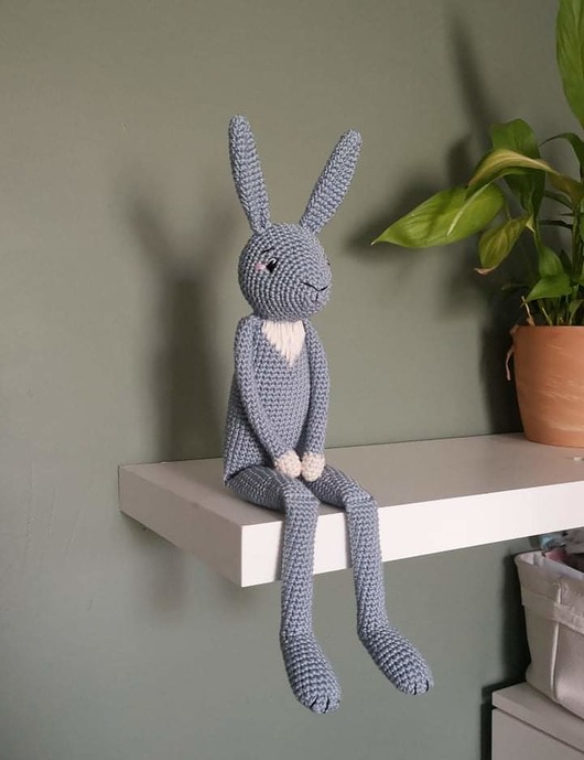 misie i maskotki Krolik - handmade (szydełko)