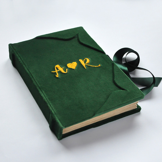 aksamitny notatnik personalizwany papirell