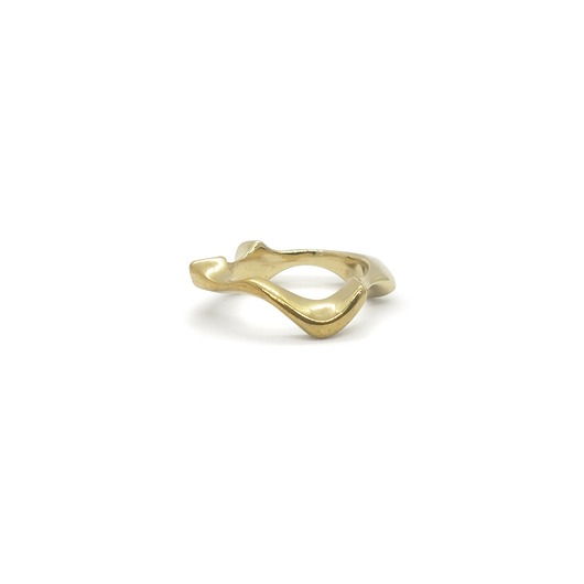 obrączki WAVES thick / brass RING