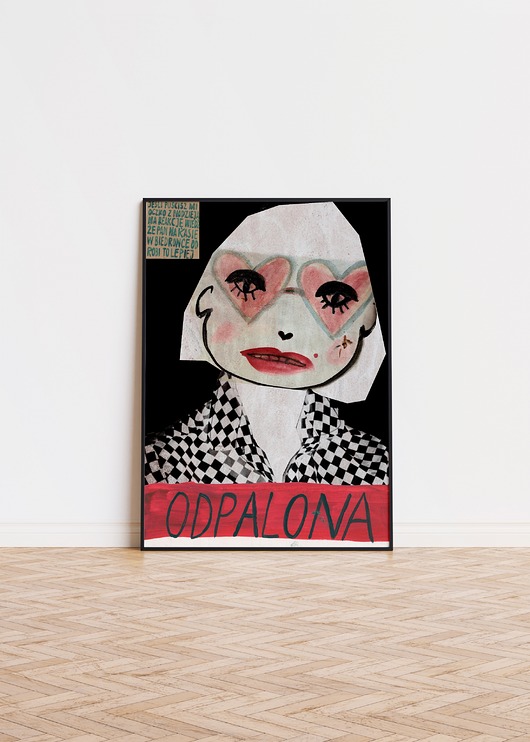 plakaty Plakat Odpalona grafika na prezent kobieta niezależna dla Niej