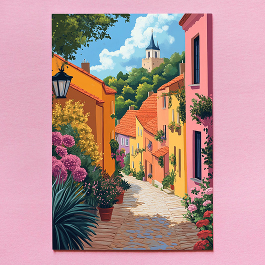 plakaty Plakat - Uliczka