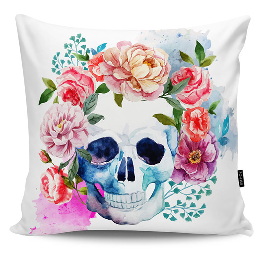 Poduszka Floral Skull Zo Han