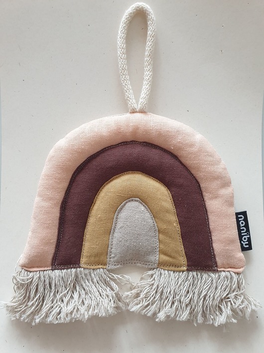 pokój dziecka - różne Tęcza zawieszka dekoracja, brzoskwinia, brąz, ochra