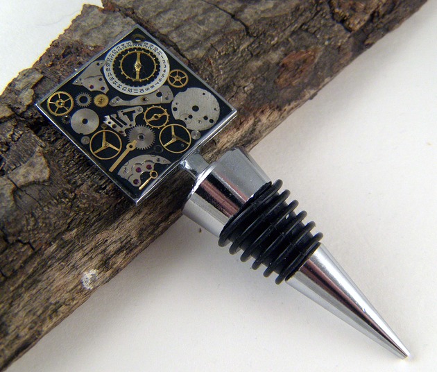 Korek do wina Steampunk 18 Zegarynki