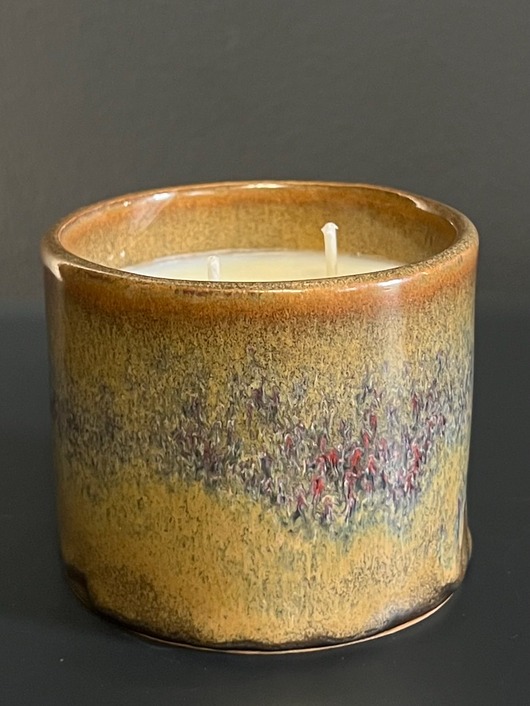 świeczniki i świece Świeca sojowa w ceramice 260 ml - grzane wino