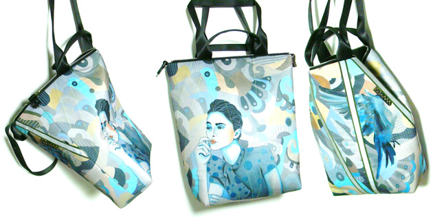 1328 art MIMA bag UNI & Marcin Painta print MIMAbags
