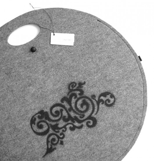 filc me ! z wzorem felt label