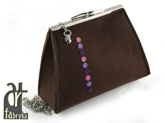FILCOWA TOREBKA - violet dots art fabryka