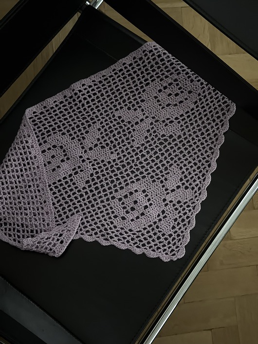 apaszki Rose crochet  scarf medium