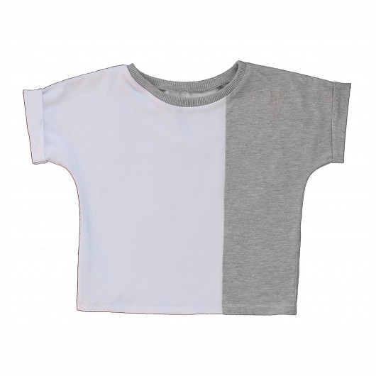 asymetryczny t-shirt midfashion