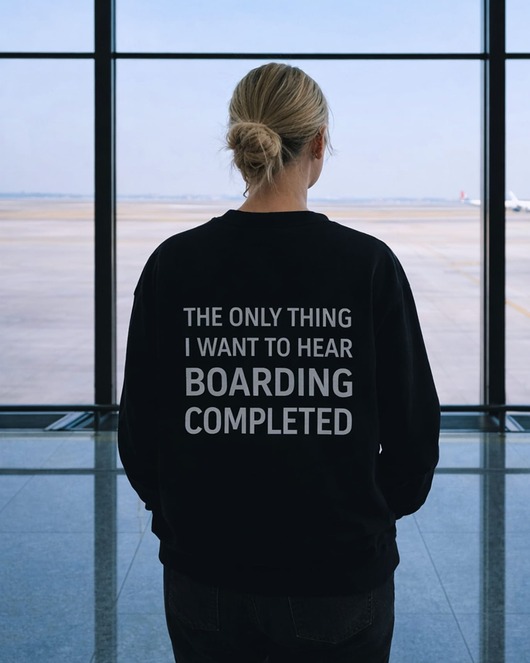 bluza bez kaptura damska Boarding completed - bluza damska bez kaptura