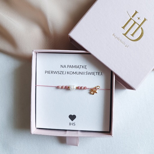 bransoletki na sznurku Bransoletka Na I Komunię Święta
