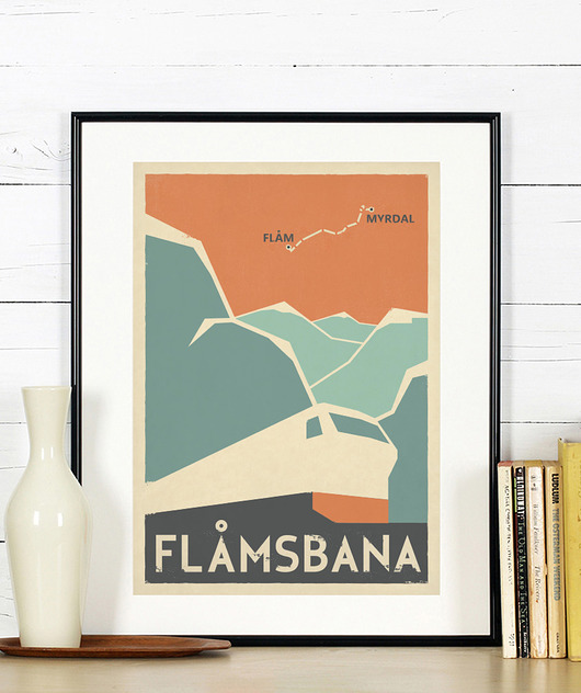 Flamsbana, Flam, pociąg, kolej, Norwegia,  A3 Galeria EMU