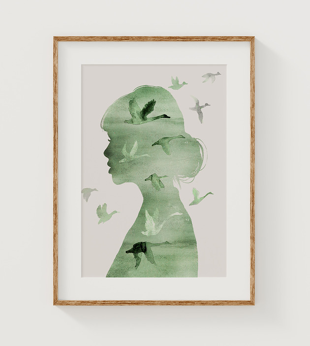 grafiki i ilustracje Kobieta  A3