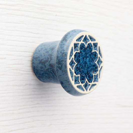 gałki do mebli Gałka do mebli szaroniebieska, wz.3