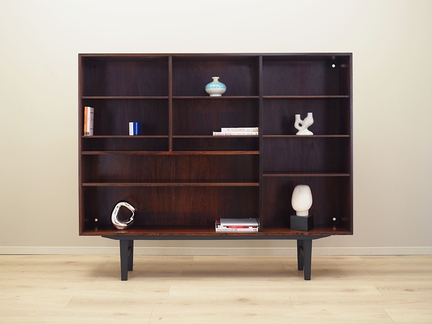 regały i półki Regał mahoniowy, duński design, lata 70, produkcja: Omann Jun