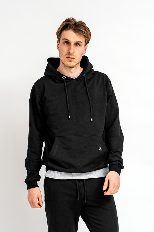 bluzy męskie Bluza z kapturem męska "RYAN" czarna