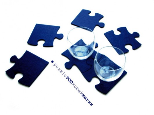 puzzle pod kubek marsz ! felt label