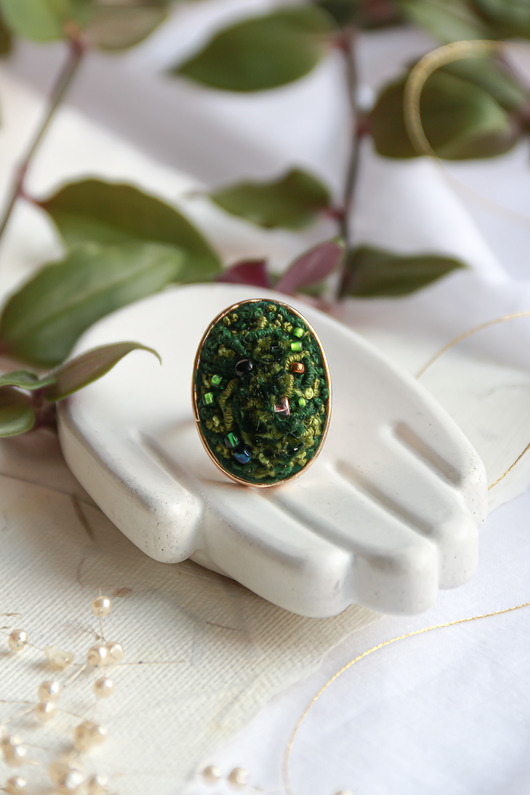 pierścionki - różne Pierścionek MECH złoty owalny