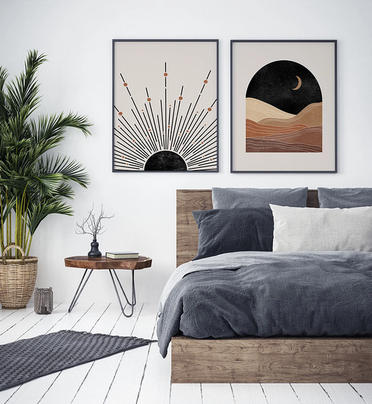 plakaty Plakat Wschody i zachody minimalistycznie