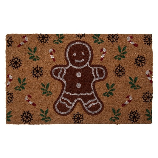 dekoracje świąteczne Wycieraczka wejściowa, kokosowa, Piernikowy Ludzik 45x75 cm