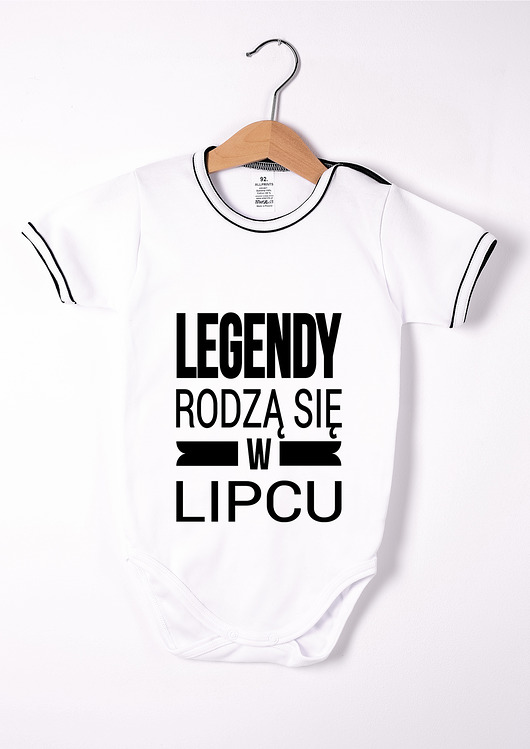 Body dziecięce-  Legendy w lipcu białe AllbagAllprints