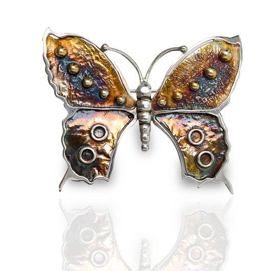 broszki Broszka motyl artystyczny