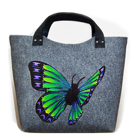 torby XXL Filcowa torba motyl 3 (zamek)