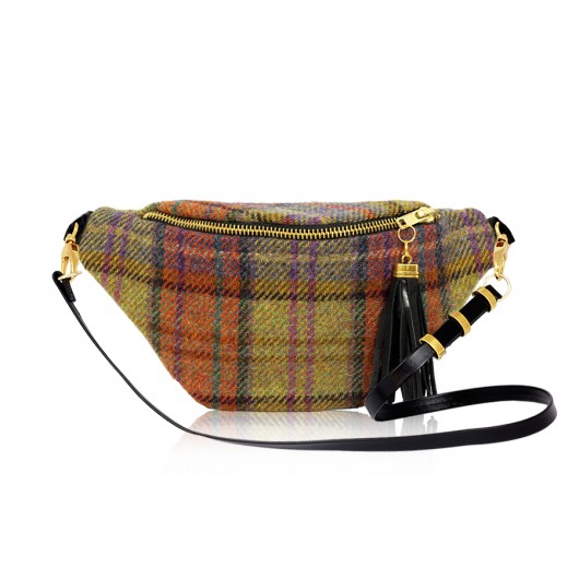 Holmsy Tartan Khaki - nerka na skórzanym pasku anacomito