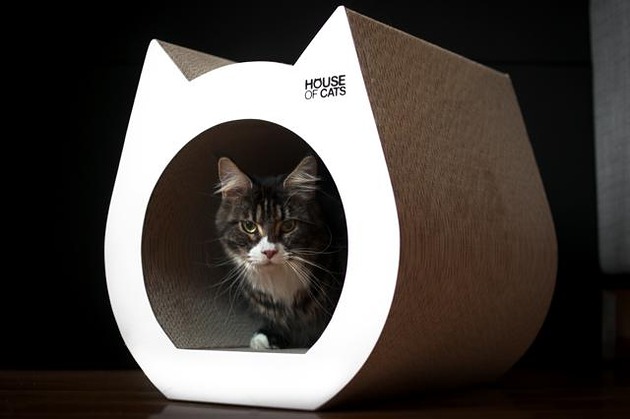 legowiska dla psów i kotów Drapak / Domek / Legowisko dla kota "Cat White"