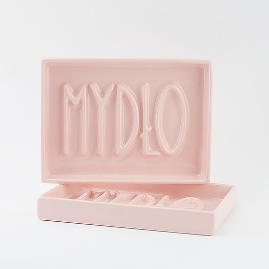 mydelniczki Mydelniczka ceramiczna MYDŁOniczka różowa