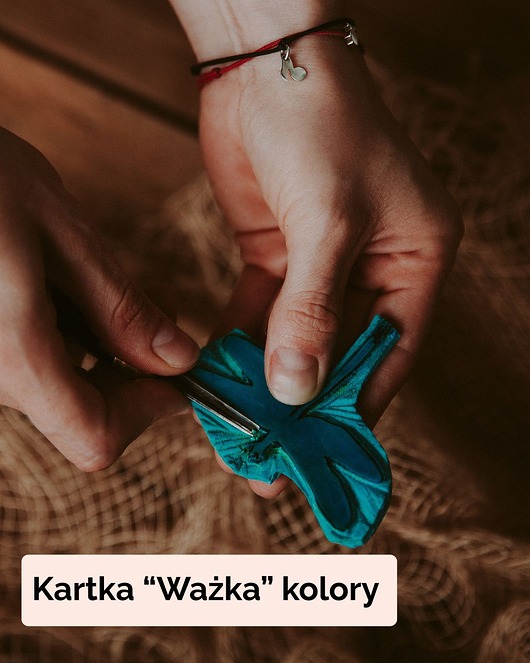 kartki okolicznościowe - wydruki Kartka "Ważka" z życzeniami