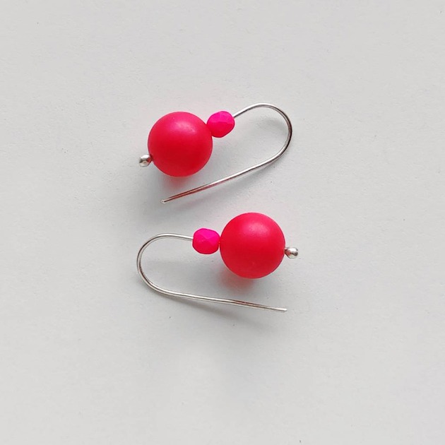 kolczyki z kamieniami Kolczyki OKRĄG