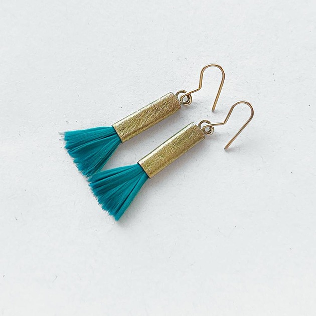 kolczyki z piórami PIÓRKO kolczyki