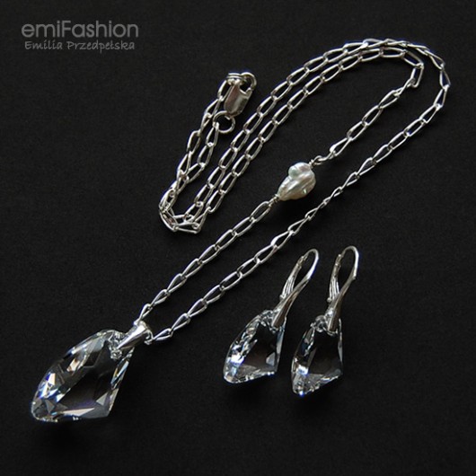 Galactic Vertical Crystal z perłą MAREMI Jewelry