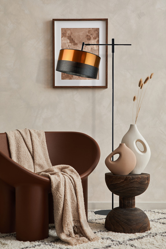 lampy podłogowe Designerska lampa stojąca na wysięgniku ruchomym MELTON GLAM