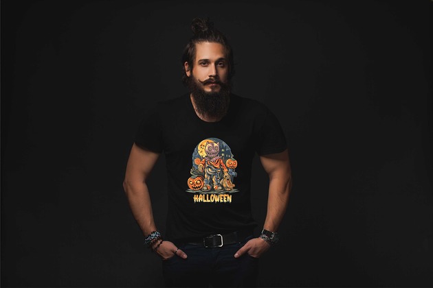t-shirty męskie Koszulka organiczna z nadrukiem Urban fear