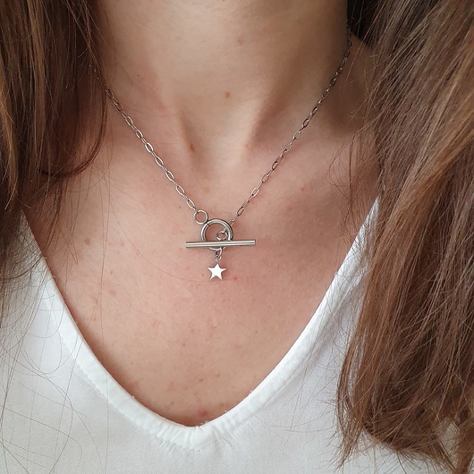łańcuszek z zapięciem z przodu LEI handmade 