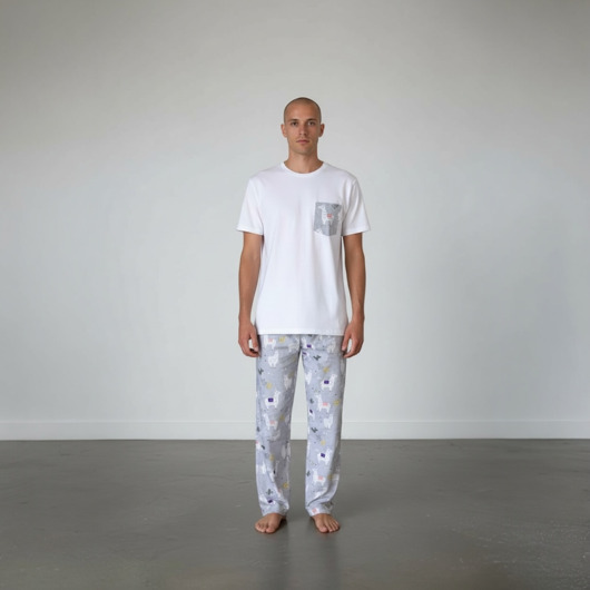 moda - inne Piżama Unisex bawełniana w alpaki