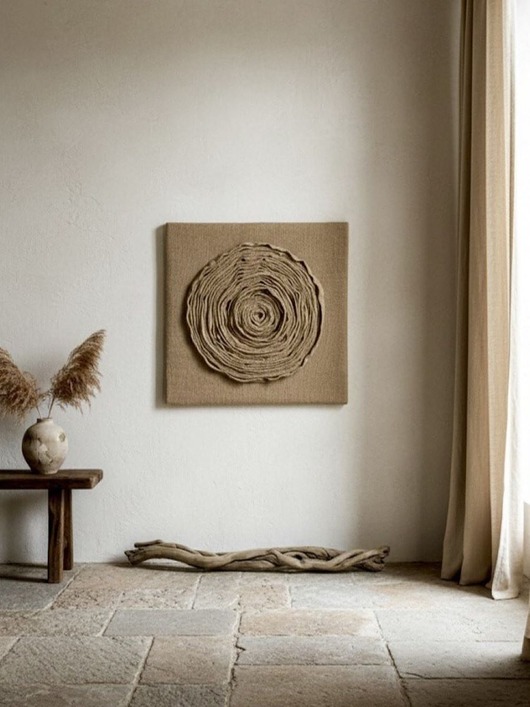 obrazy Obraz strukturalny Jute Harmony