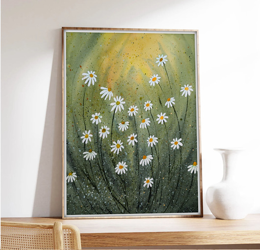 obrazy Oryginalna akwarela. Łąka 30x40cm