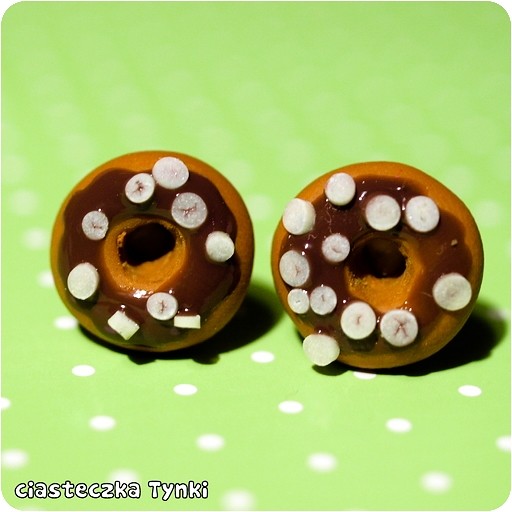 kolczyki donuty ciasteczkatynki