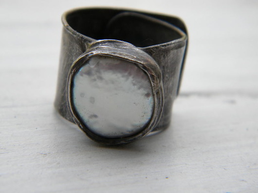 Roman Ancient Ring ;) biała perła Beata Trotter