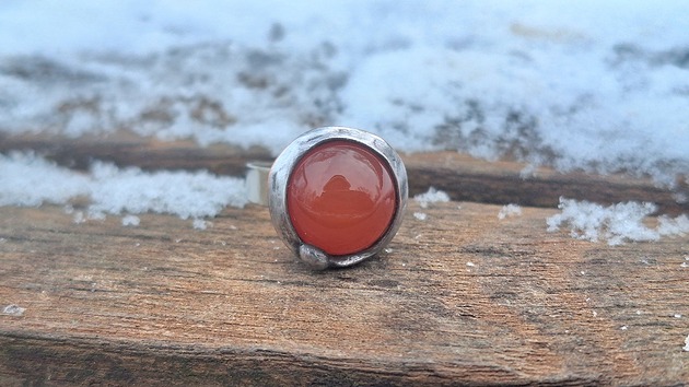 pierścionki - różne Agatnik - pierścionek regulowany