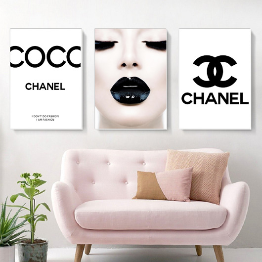 plakaty ZESTAW PLAKATÓW Fashion Coco Chanel plakaty