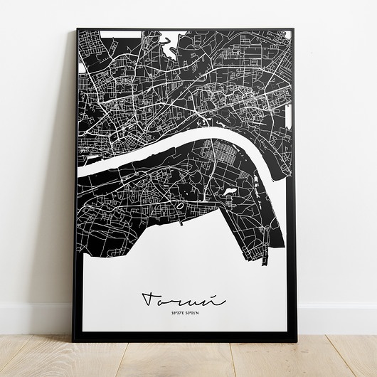 Plakat Toruń mapa Peszkowski Graphic