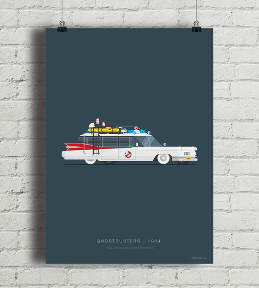 plakaty Plakat Ghostbuters - Cadillac
