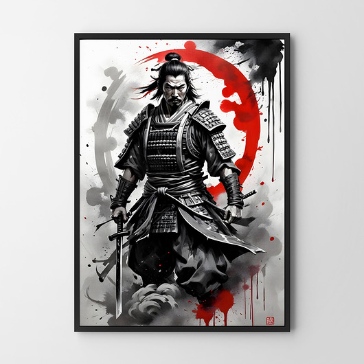 plakaty Plakat Smok i Samuraj Azja