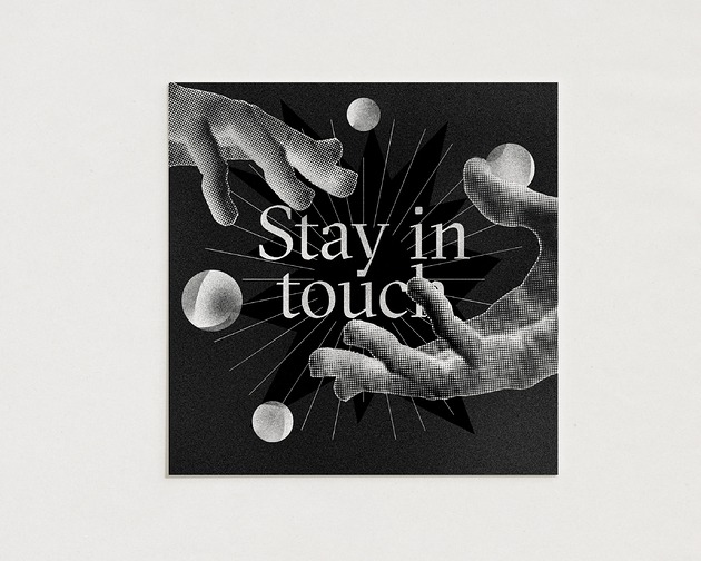 plakaty Stay in touch / Oryginalna grafika / poster print / Gicle