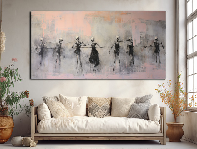 plakaty Taniec śmierci, Danse Macabre - Plakat - Surrealizm, Impresjonizm, Loft #6